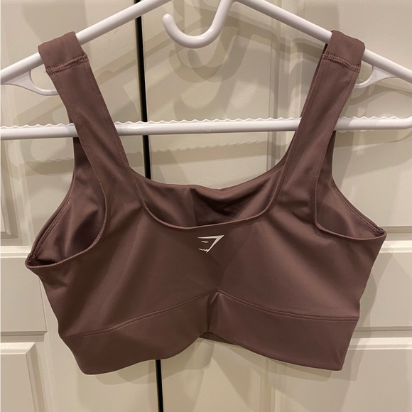 Gymshark Longline Sports Bra Brown Size S - Picture 3 of 5